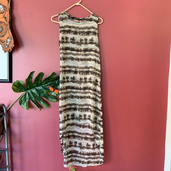 💙Black and White Zara Woman Sheer Maxi Dress - Picture 1 of 5